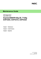 NEC Express5800/R120g-2E Maintenance Manual