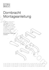 Dornbracht 13 801 980-FF Installation Instructions Manual