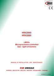 Unigas HRX2080 Manual Of Installation - Use - Maintenance