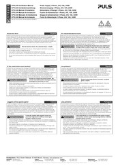 Puls DIMENSION CP10.248 Installation Manual