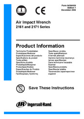 Ingersoll-Rand IRC-2161XP-6 Product Information