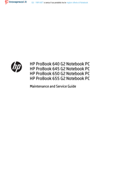 HP G2-Y8R16ET Maintenance And Service Manual