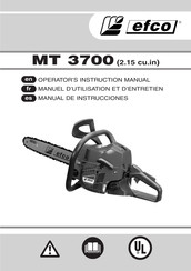 Efco MT3700 Operator's Instruction Manual