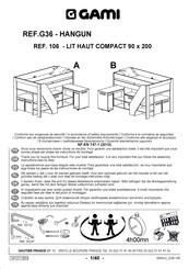 Gami LIT HAUT COMPACT 106 Instruction Manual