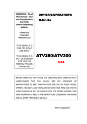 Coleman ATV260 Owner's/Operator's Manual