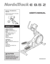 ICON Health & Fitness NordicTrack E 9.5 Z User Manual