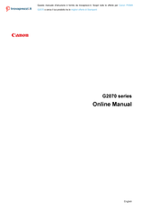 Canon PIXMA G2070 Series Online Manual