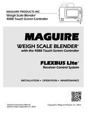 MAGUIRE Weigh Scale Blender 4088 Installation Operation & Maintenance