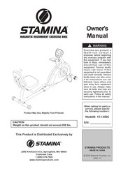 Stamina 15-1350C Owner's Manual