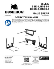 Bush Hog BSE-1 Operator's Manual