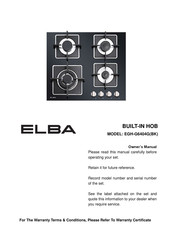 Elba EGH-G6404GBK Owner's Manual