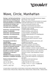 DURAVIT Circle CE5230 0000 Instructions For Mounting And Use