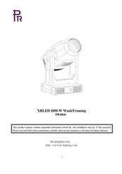 PR Lighting PR-8836 Manual