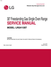 LG LRG4113ST Service Manual