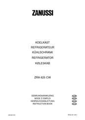 Zanussi ZRA 625 CW Instruction Book