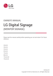 LG 43UL3G Owner's Manual
