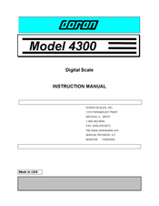 Doran Scales 4300M Instruction Manual