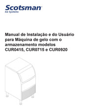 Scotsman CUR0715 Installation And User Manual