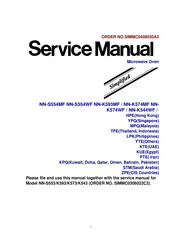 Panasonic NN-K593MF Service Manual