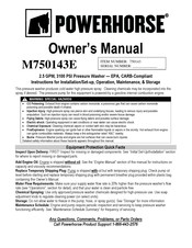 Powerhorse M750143E Owner's Manual