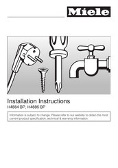 Miele H 4884 BP Installation Instructions Manual