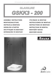 RAVAK GLASSLINE GSKK3-200 Assembly Instructions Manual