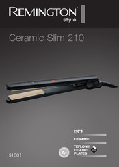 Remington Ceramic Slim S1001 Manual