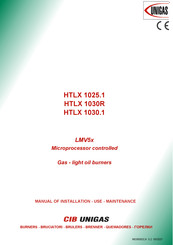 Unigas HTLX 1030R Installation Manual