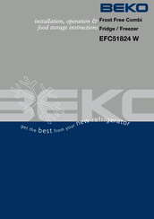 Beko EFC51824 W Installation Instructions Manual