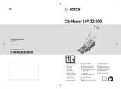 Bosch CityMower 18V-32-300 Original Instructions Manual