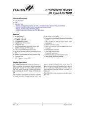 Holtek HT48CU80 Manual