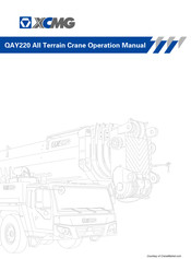 XCMG QAY220 Operation Manual