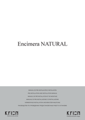 KRION Encimera NATURAL Pre-Installation And Installation Manual