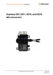 enphase IQ 7X Installation And Operation Manual