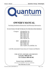 Quantum 200-08ASW-134 Owner's Manual