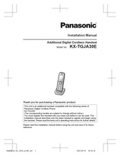 Panasonic KX-TGJA30E Installation Manual