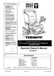 Billy Goat TERMITE TKD505SPT Operator Owner's Manual