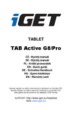 Iget TAB Active G8/Pro Quick Manual