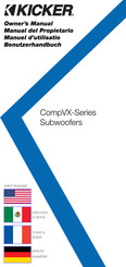 Kicker CompVX Series Owner's Manual