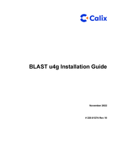 Calix BLAST u4g Installation Manual