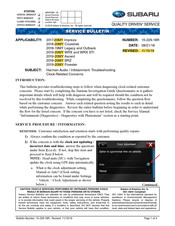 Subaru Ascent 2020 Service Bulletin