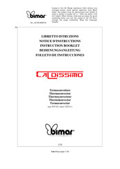 Bimar S597.EU Instruction Booklet