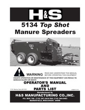 H&S 5134 Operator's Manual And Parts List