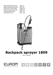 EUROM Backpack 1809 Instruction Manual