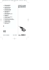 Pro Work WSJ 230-3 Operating Instructions Manual