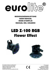 EuroLite LED Z-100 RGB Flower Effect User Manual