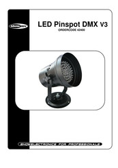 SHOWTEC LED Pinspot DMX V3 Quick Start Manual
