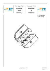 TE Connectivity ERGOCRIMP 539 748-2 Instruction Sheet