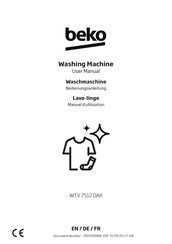 Beko WTV 7512 DAR User Manual