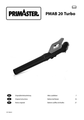 PrimAster PMAB 20 Turbo Original Instructions Manual